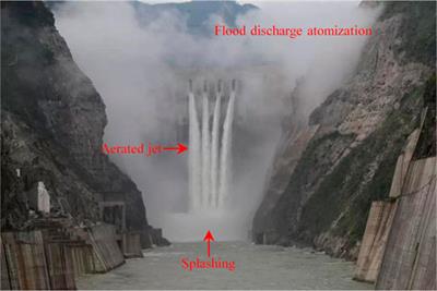 Spatial distribution characteristics of splashing rainfall caused by nappe flow impingement on a plunge pool